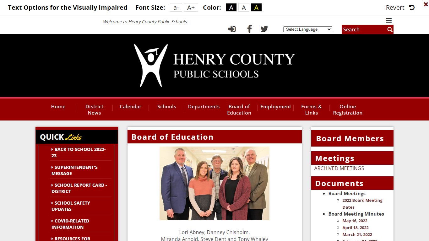 Board - Henry County Public Schools
